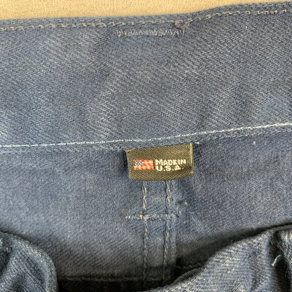 J Crew Mens Pants 36 Dark Blue Jeans 484 Slim Tapered Rigid Made In USA 36x28 - Picture 4 of 13